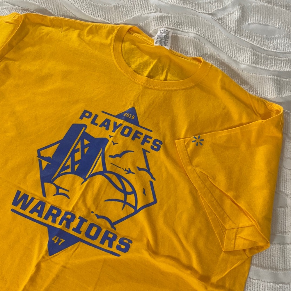 Golden State Warriors Playoffs Shirt 2019, Men’s XL, Benny Gold Design